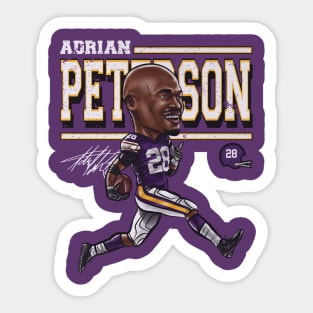 Adrian Peterson Minnesota Cartoon Sticker